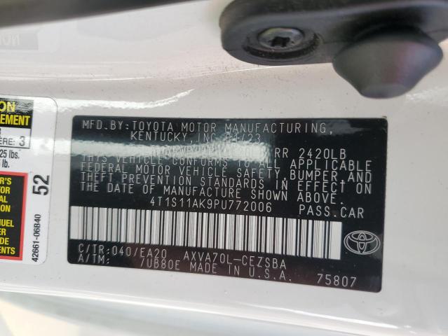 2023 TOYOTA CAMRY SE NIGHT SHADE 4T1S11AK9PU772006