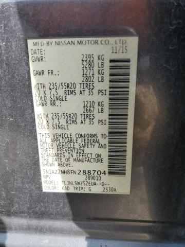 2015 NISSAN MURANO S - 5N1AZ2MH8FN288704