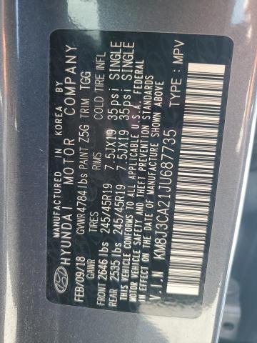 2018 HYUNDAI TUCSON VAL KM8J3CA21JU687735