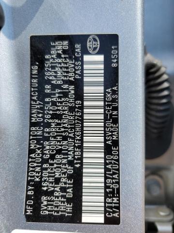 2017 TOYOTA CAMRY LE 4T1BF1FK6HU776719