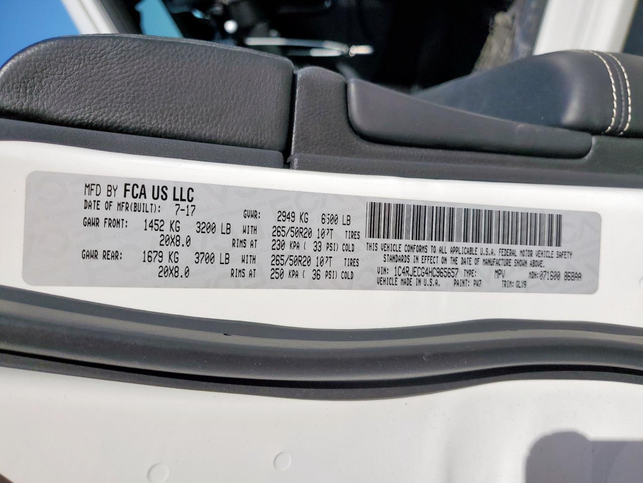 JEEP GRAND CHEROKEE OVERLAND