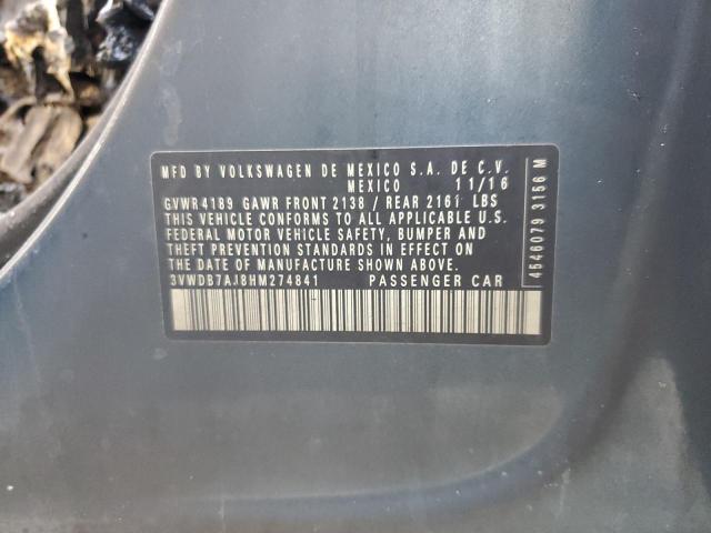 2017 VOLKSWAGEN JETTA SE #3268298025