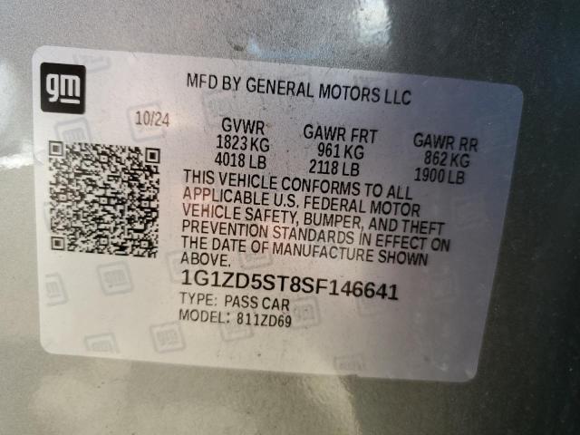 2025 CHEVROLET MALIBU LT 1G1ZD5ST8SF146641
