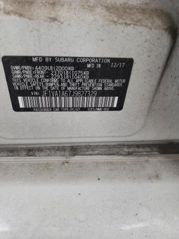 2018 SUBARU WRX JF1VA1A67J9827329