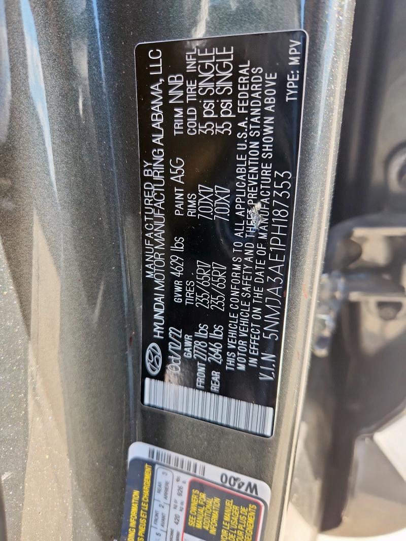 2023 HYUNDAI TUCSON SE 5NMJA3AE1PH187353