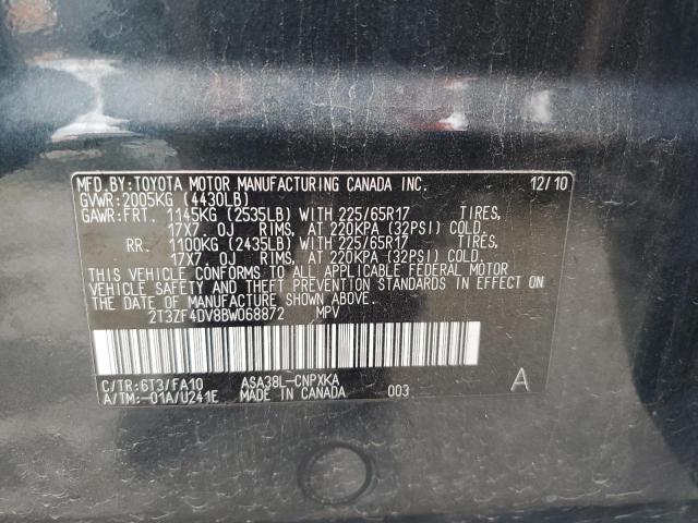 2011 TOYOTA RAV4 - 2T3ZF4DV8BW068872