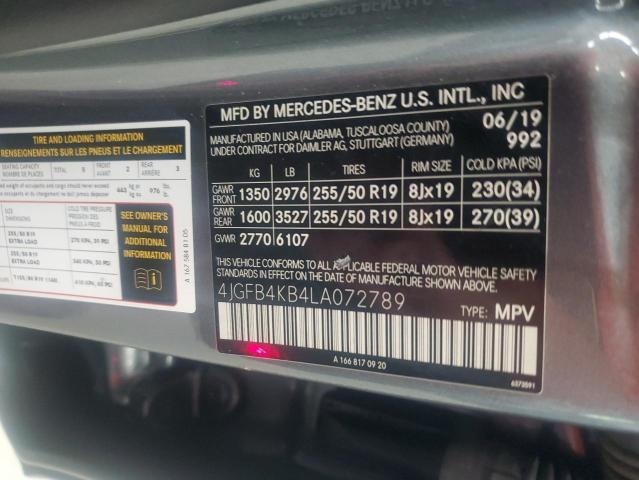 2020 MERCEDES-BENZ GLE 350 4M - 4JGFB4KB4LA072789