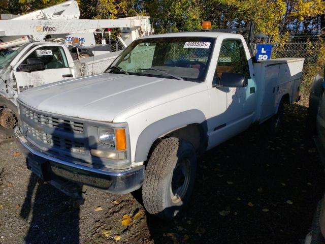CHEVROLET GMT-400 K2 1995 white chassis gas 1GBGK24K3SE116111 photo #1