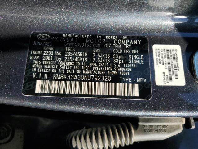 2022 HYUNDAI KONA N LINE KM8K33A30NU792320