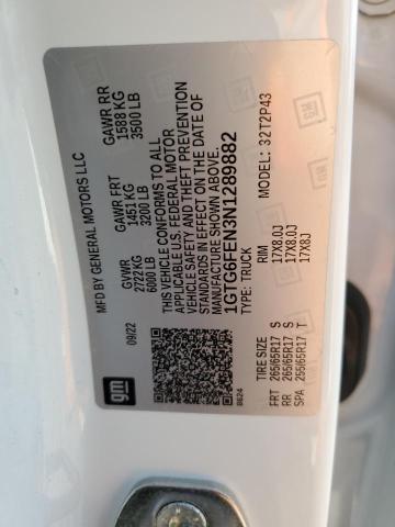 2022 GMC CANYON AT4 1GTG6FEN3N1289882