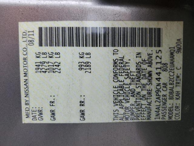 2012 NISSAN ALTIMA BAS - 1N4AL2AP9CN441125