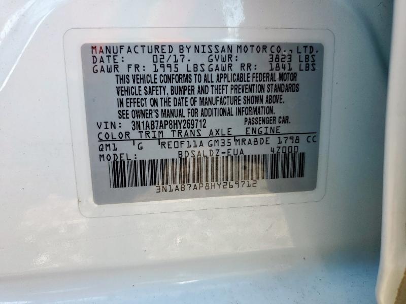 2017 NISSAN SENTRA S - 3N1AB7AP8HY269712