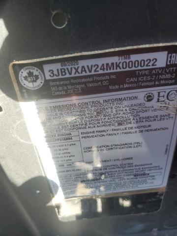 2021 CAN-AM MAVERICK X3 X RS TUR - 3JBVXAV24MK000022