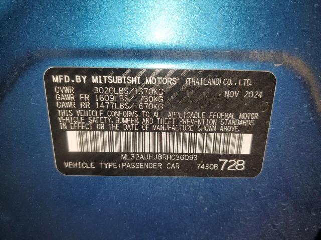 2024 MITSUBISHI MIRAGE ES - ML32AUHJ8RH036093