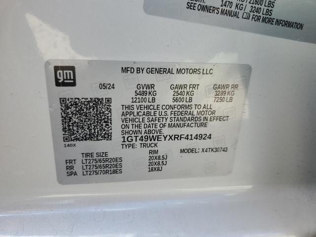 2024 GMC SIERRA K35 1GT49WEYXRF414924