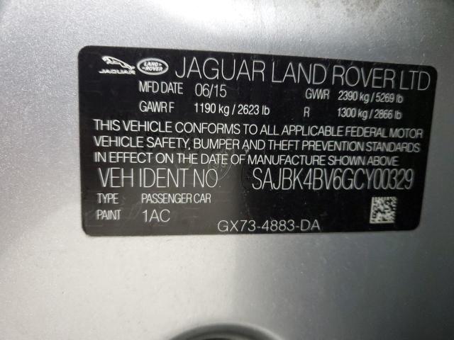 2016 JAGUAR XF PRESTIG SAJBK4BV6GCY00329