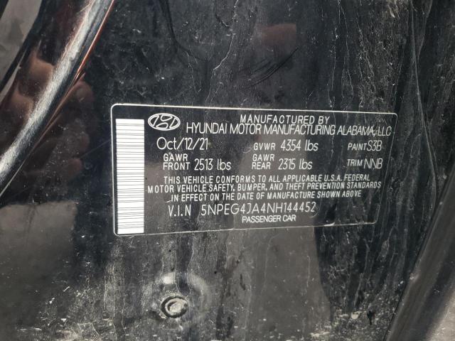 2022 HYUNDAI SONATA SE 5NPEG4JA4NH144452