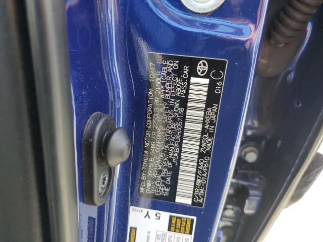 2017 TOYOTA PRIUS JTDKBRFUXH3057138