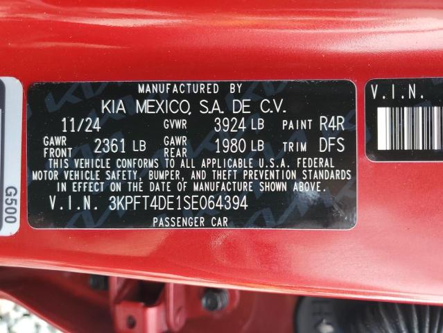 2025 KIA K4 LX 3KPFT4DE1SE064394