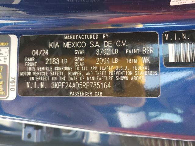 2024 KIA FORTE LX - 3KPF24AD5RE785164