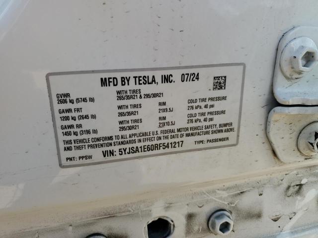 2024 TESLA MODEL S - 5YJSA1E60RF541217