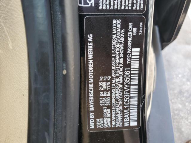 2015 BMW X1 XDRIVE2 WBAVL1C53FVY35061