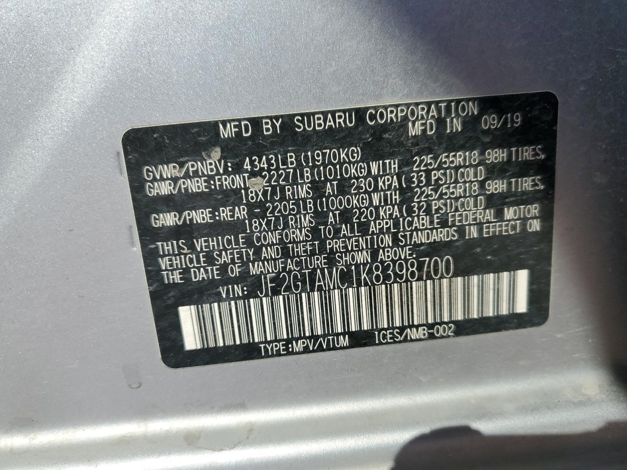 SUBARU CROSSTREK LIMITED