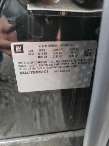 2018 CADILLAC CTS LUXURY 1G6AX5SS8J0161874