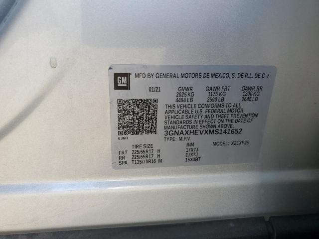 2021 CHEVROLET EQUINOX LS - 3GNAXHEVXMS141652