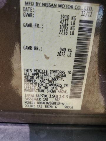 2013 NISSAN ALTIMA 2.5 - 1N4AL3AP7DC198143