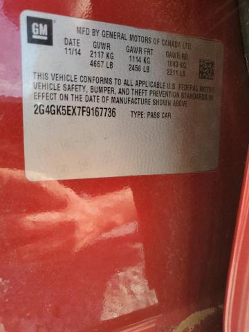 2015 BUICK REGAL - 2G4GK5EX7F9167736