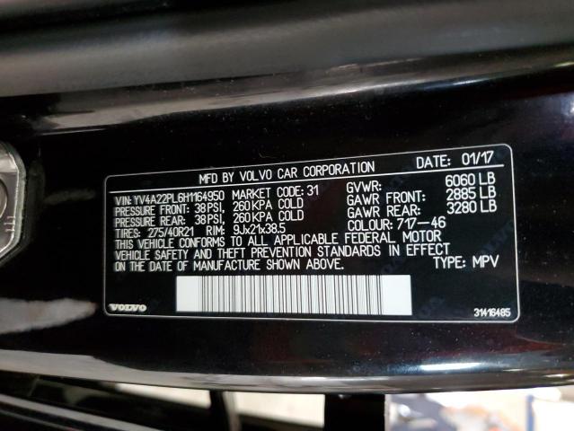 2017 VOLVO XC90 T6 YV4A22PL6H1164950