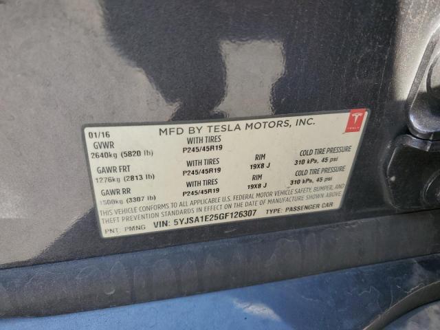 2016 TESLA MODEL S #3302777916