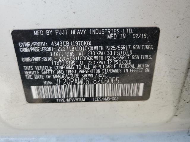 2015 SUBARU XV CROSSTR JF2GPAMC6F8246065