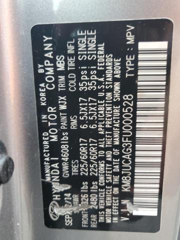 2015 HYUNDAI TUCSON LIMITED KM8JUCAG3FU000528