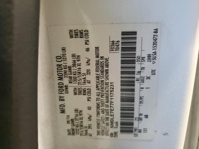 2015 FORD TRANSIT CONNECT XL NM0LE7E77F1175231