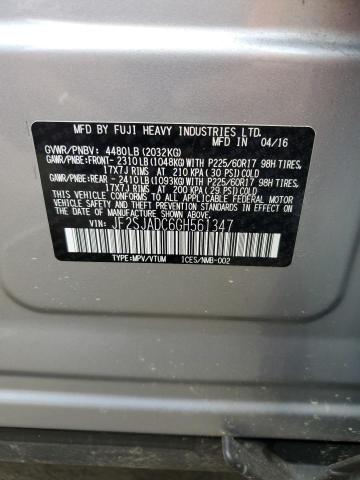 2016 SUBARU FORESTER 2 JF2SJADC6GH561347