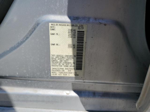 2019 NISSAN LEAF S 1N4AZ1CPXKC307935