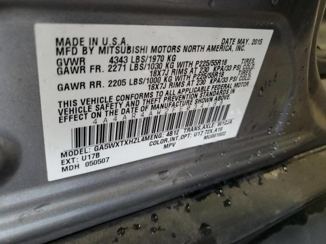 2015 MITSUBISHI OUTLANDER 4A4AR4AW2FE034188