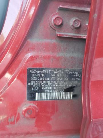 2017 HYUNDAI ELANTRA SE - KMHD84LF6HU281058