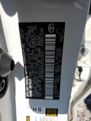 2022 TOYOTA COROLLA LE #3262186591