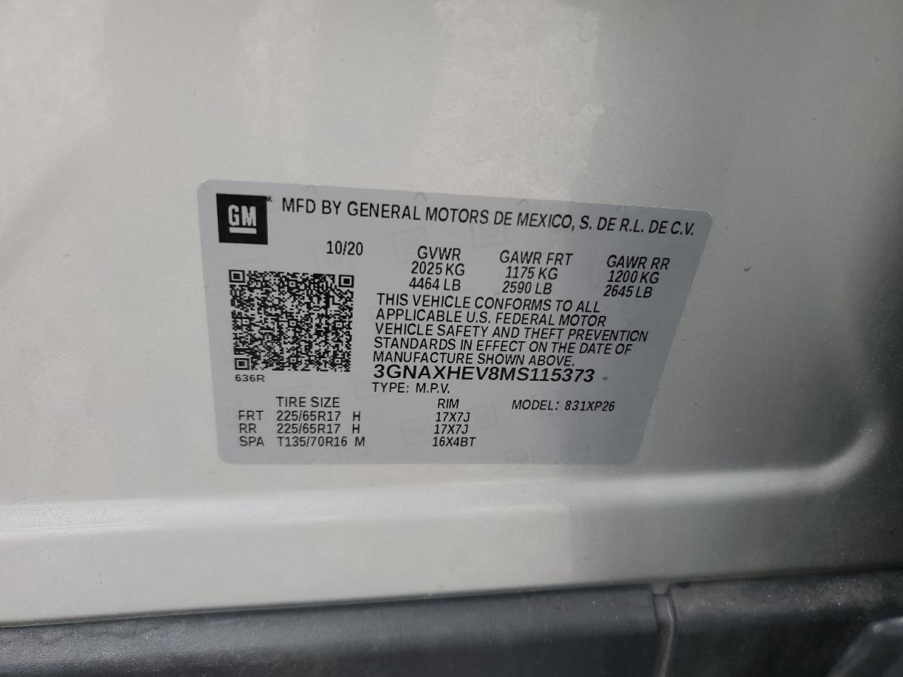 CHEVROLET EQUINOX LS