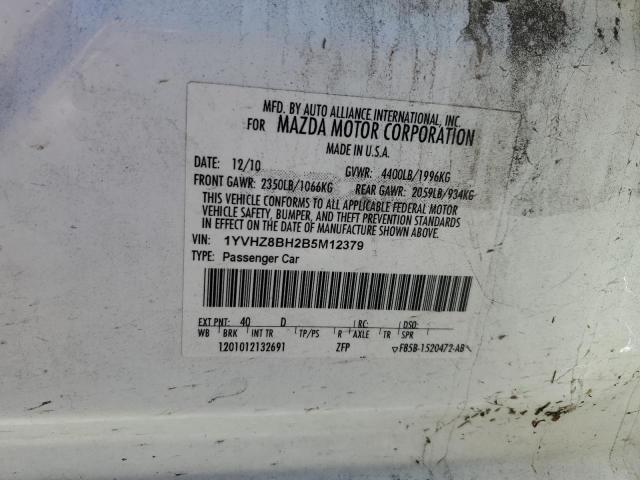 2011 MAZDA 6 I - 1YVHZ8BH2B5M12379