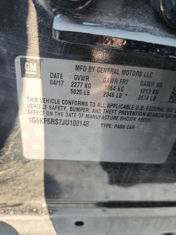2018 CADILLAC CT6 PREMIU 1G6KF5RS7JU100148