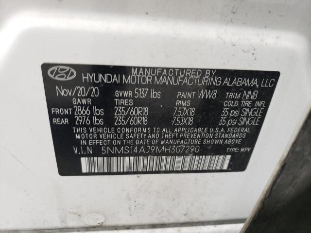 2021 HYUNDAI SANTA FE SE 5NMS14AJ9MH307290