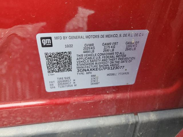 2023 CHEVROLET EQUINOX LT - 3GNAXKEG7PS123077