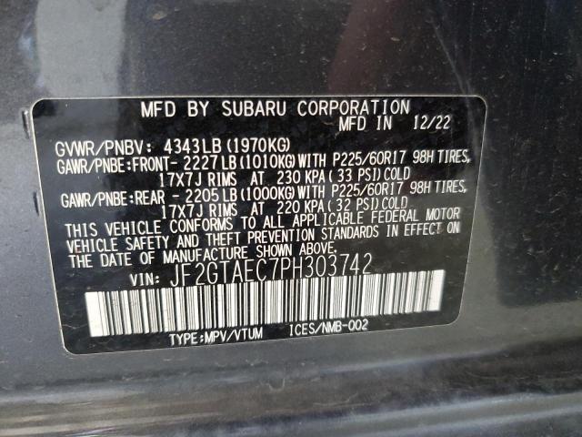 2023 SUBARU CROSSTREK PREMIUM JF2GTAEC7PH303742