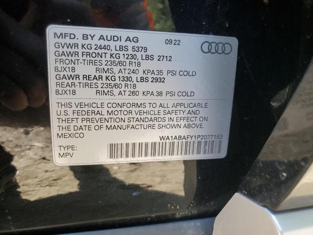 2023 AUDI Q5 PREMIUM - WA1ABAFY1P2027153