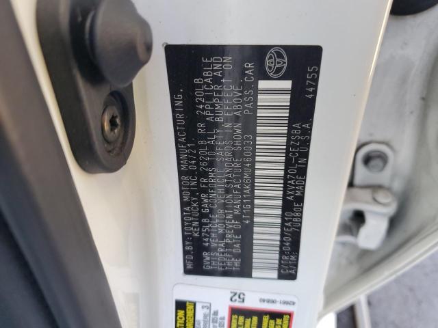 2021 TOYOTA CAMRY SE 4T1G11AK6MU460033