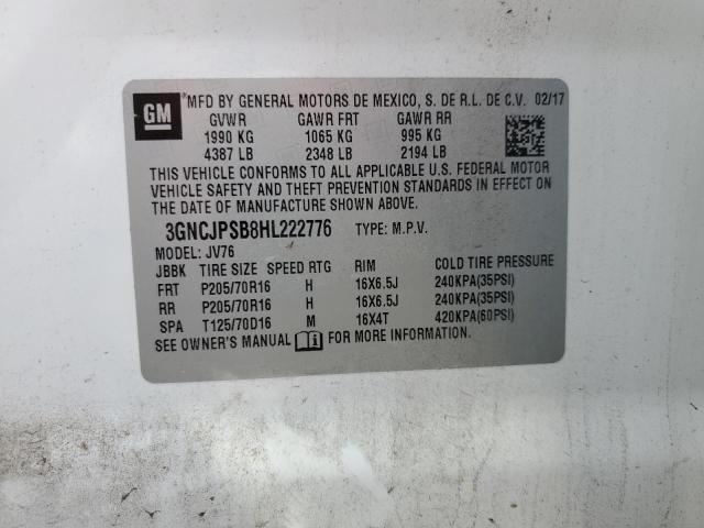 2017 CHEVROLET TRAX 1LT #3296281466